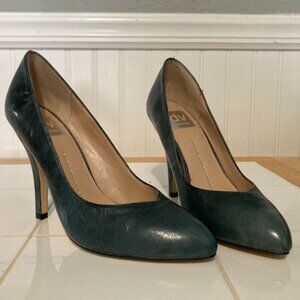 Retro Style Dolce Vita Almond Toe High Heel Pumps Green/Blue/Grey size 6 1/2